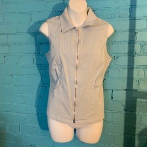 Rafaella Women’s Zipup Jacket Vest Sz 10